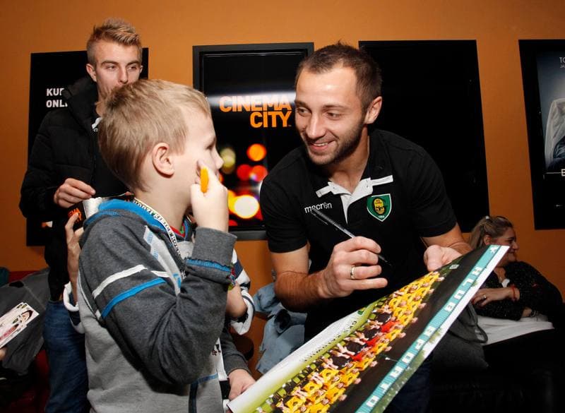 Football. GKS Katowice. Marketing Action. 23.11.2014