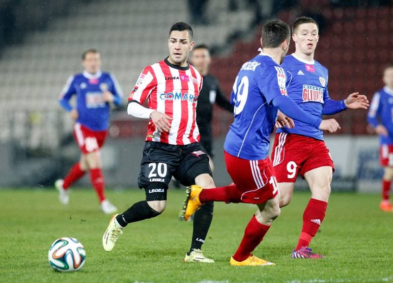 Football. T-Mobile Ekstraklasa. Cracovia Krakow - Piast Gliwice. 13.03.2015