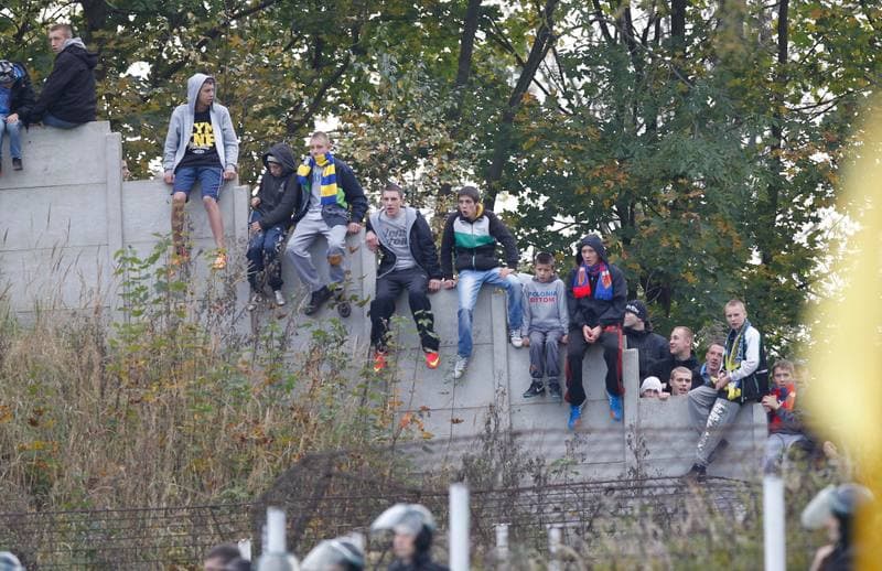 Football. III Liga Slasko Opolska. Szombierki Bytom - Polonia Bytom. 25.10.2014
