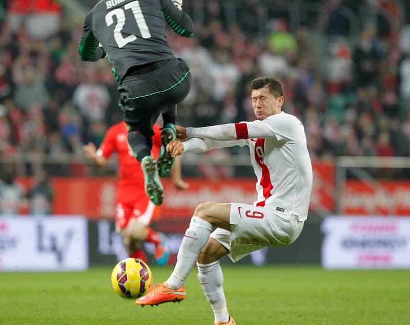 Football. International Friendly. Poland - Switzerland. 18.11.2014