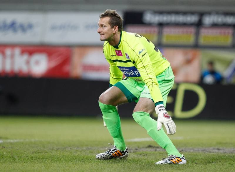 Football. T-Mobile Ekstraklasa. Podbeskidzie Bielsko Biala - Piast Gliwice. 03.11.2014