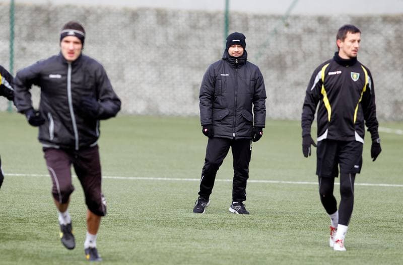 Football. GKS Katowice. Training. 25.01.2015