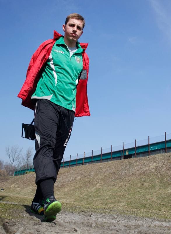 Football. GKS Katowice. Training. 25.01.2015