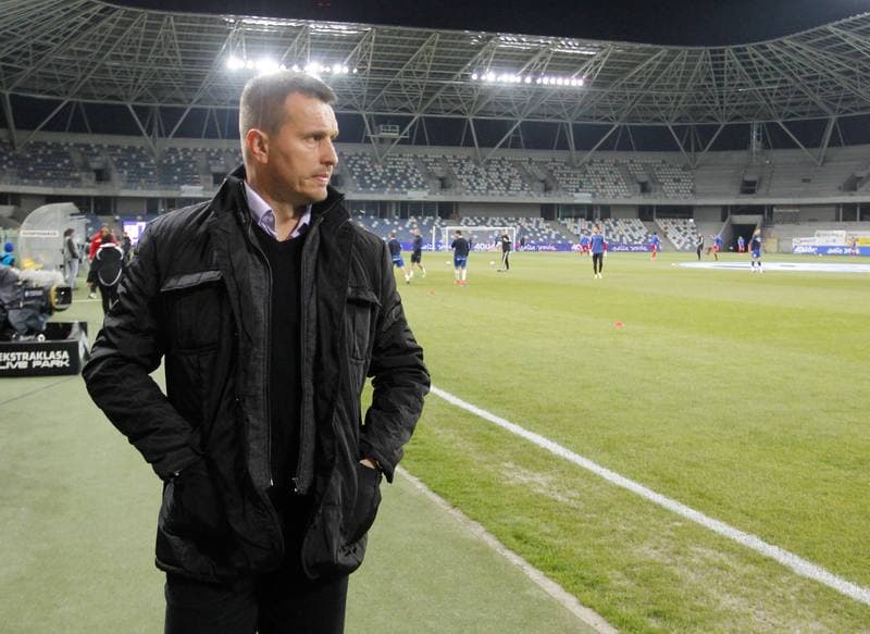 Football. T-Mobile Ekstraklasa. Podbeskidzie Bielsko Biala - Piast Gliwice. 03.11.2014