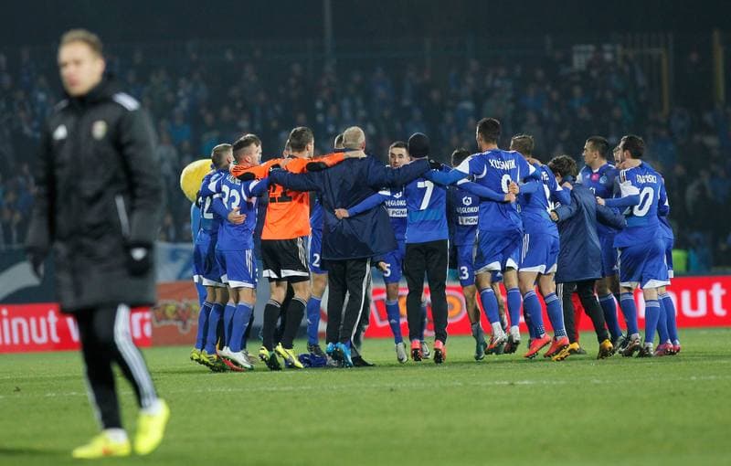 Football. T-Mobile Ekstraklasa. Ruch Chorzow - Slask Wroclaw. 21.11.2014