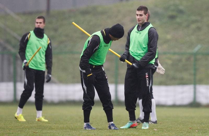 Football. GKS Katowice. Training. 23.08.2014