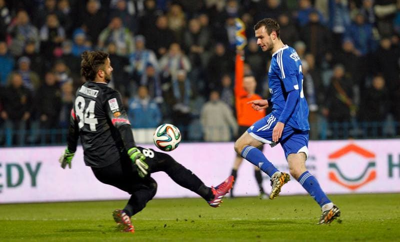 Football. T-Mobile Ekstraklasa. Ruch Chorzow - Pogon Szczecin. 06.03.2015