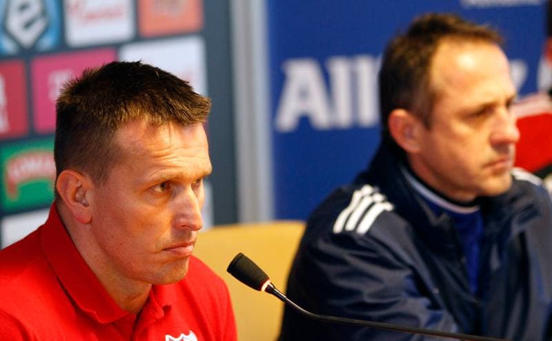 Football. Gornik Zabrze. Press Conference. 11.03.2015