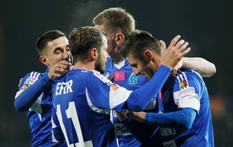 Football. T-Mobile Ekstraklasa. Ruch Chorzow - Slask Wroclaw. 21.11.2014
