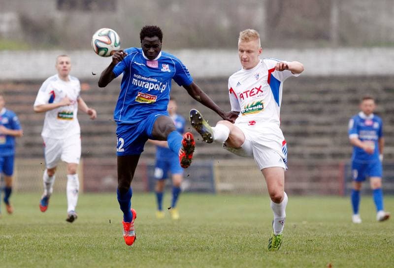 Football. III Liga Opolsko - Slaska. Gornik II Zabrze - Podbeskidzie II Bielsko Biala. 14.11.2014