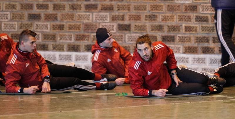 Football. Gornik Zabrze. Training. 07.01.2015