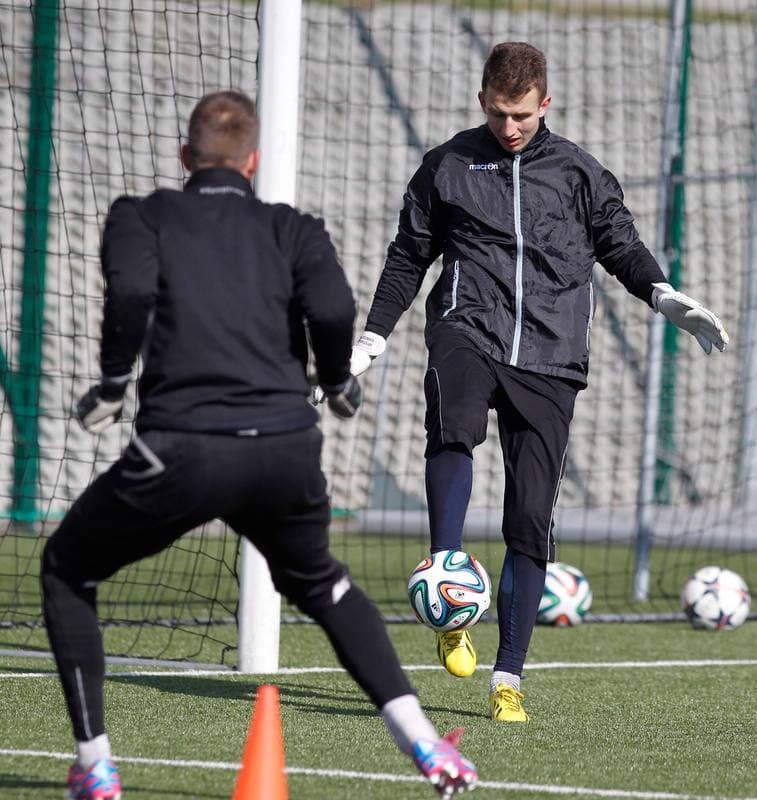 Football. GKS Katowice. Training. 25.01.2015