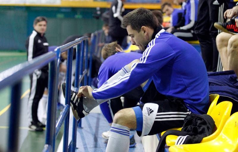 Football. Ruch Chorzow. Training. 05.01.2015