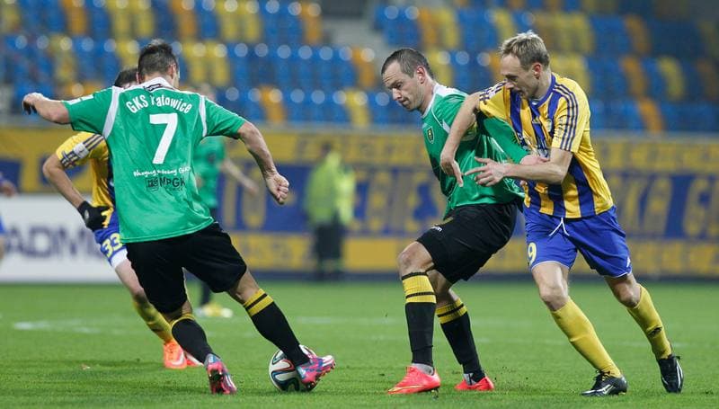 Football. I Liga. Arka Gdynia - GKS Katowice. 16.11.2014
