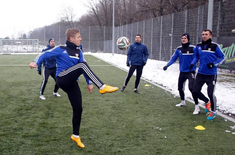 Football. Piast Gliwice. Training. 03.03.2015