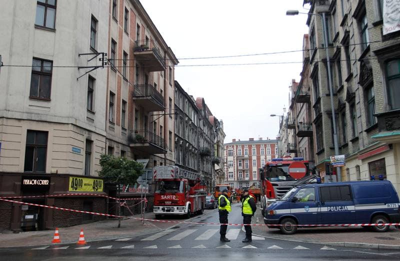Demolition of Tenement House at Chopin Street Destroyed by Gas Explosion. Katowice. 23.10.2014