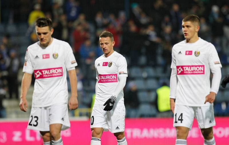 Football. T-Mobile Ekstraklasa. Ruch Chorzow - Slask Wroclaw. 21.11.2014