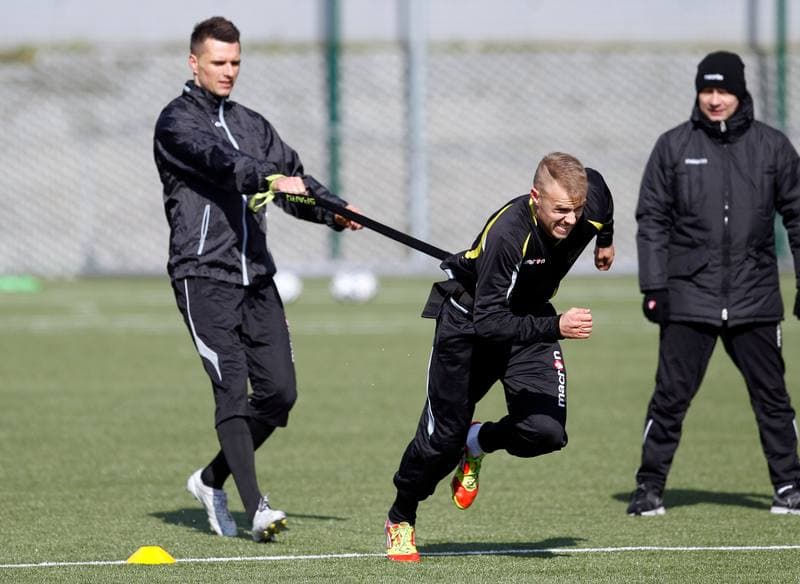 Football. GKS Katowice. Training. 25.01.2015