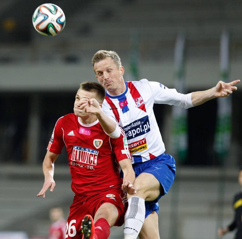 Football. T-Mobile Ekstraklasa. Podbeskidzie Bielsko Biala - Piast Gliwice. 03.11.2014