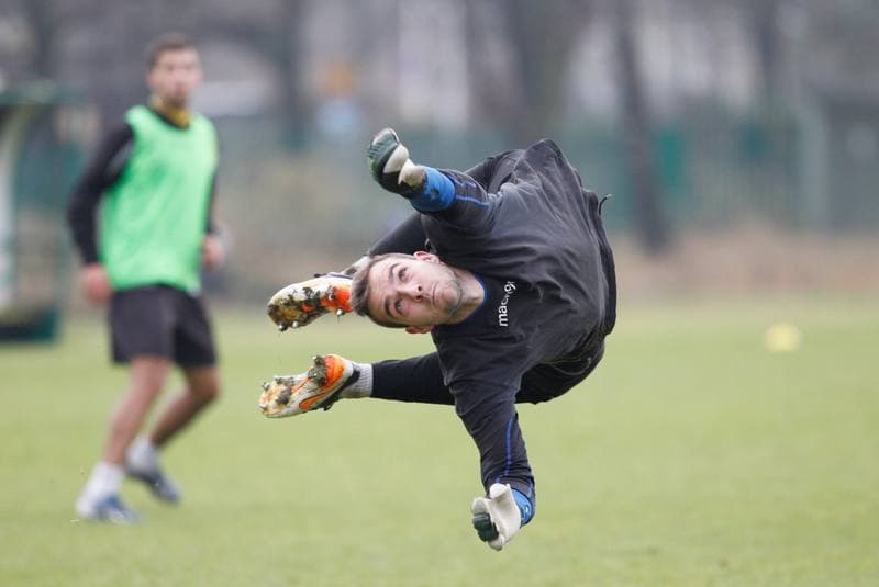 Football. GKS Katowice. Training. 23.08.2014