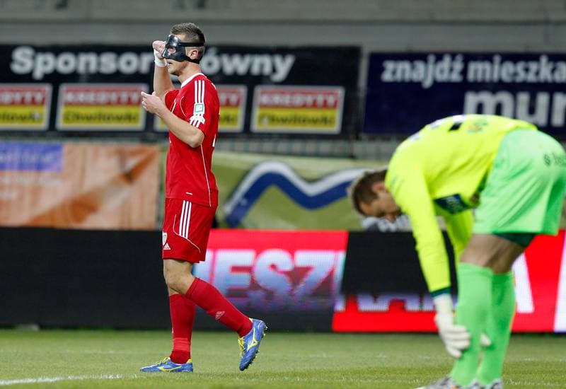 Football. T-Mobile Ekstraklasa. Podbeskidzie Bielsko Biala - Piast Gliwice. 03.11.2014