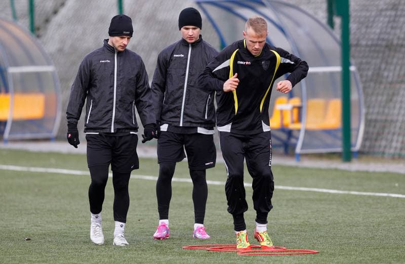 Football. GKS Katowice. Training. 25.01.2015