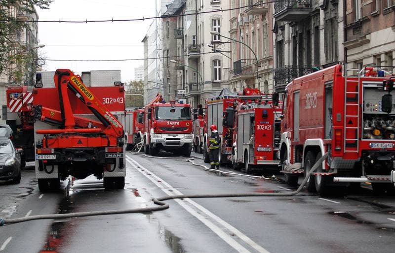 Demolition of Tenement House at Chopin Street Destroyed by Gas Explosion. Katowice. 23.10.2014