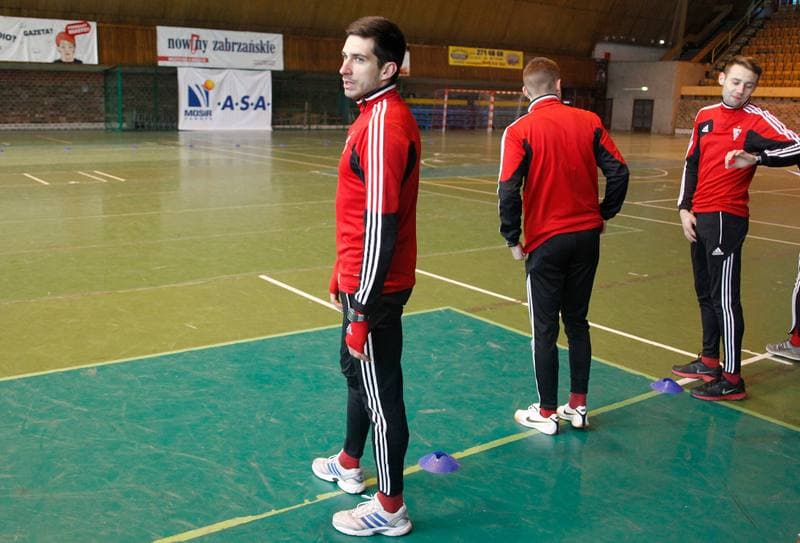 Football. Gornik Zabrze. Training. 07.01.2015