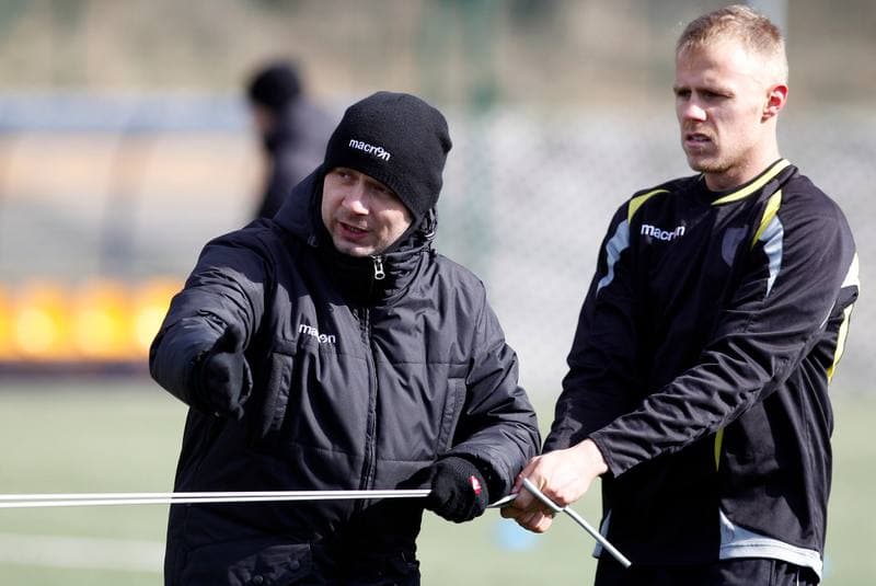 Football. GKS Katowice. Training. 25.01.2015