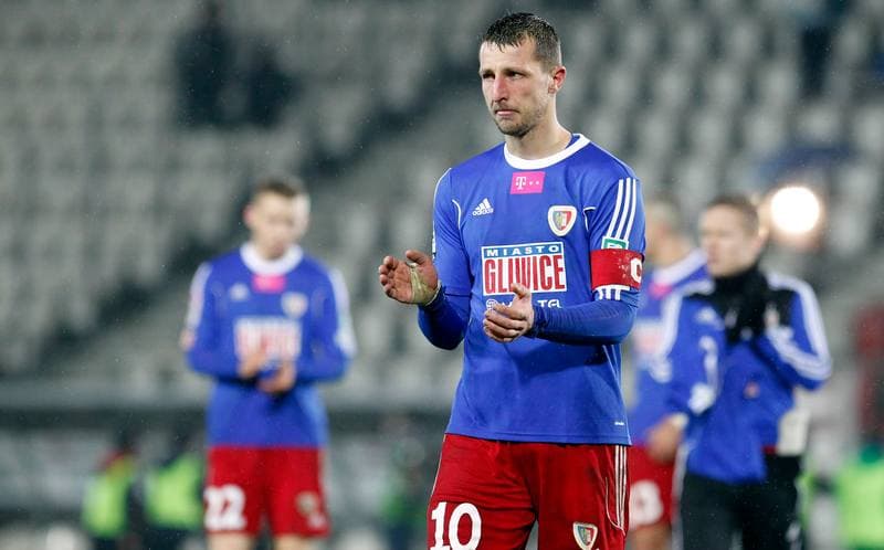 Football. T-Mobile Ekstraklasa. Cracovia Krakow - Piast Gliwice. 13.03.2015