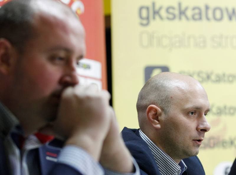 Football. GKS Katowice. Press Conference. 29.10.2014
