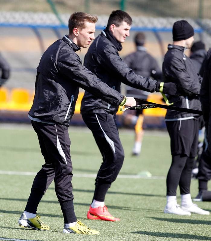 Football. GKS Katowice. Training. 25.01.2015