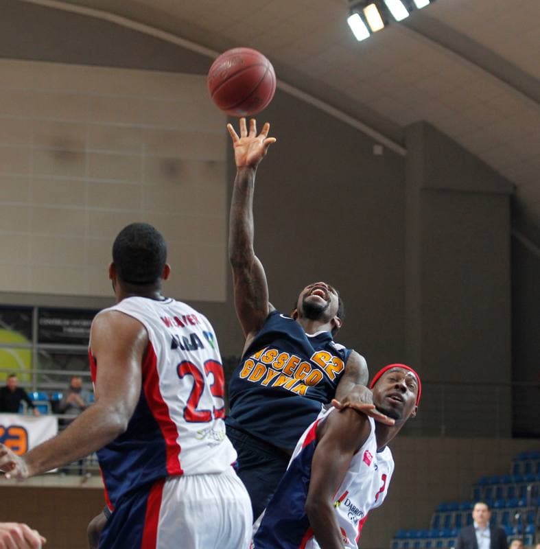 Basketball. Tauron Basket Liga. MKS Dabrowa Gornicza - Asseco Gdynia. 03.01.2015