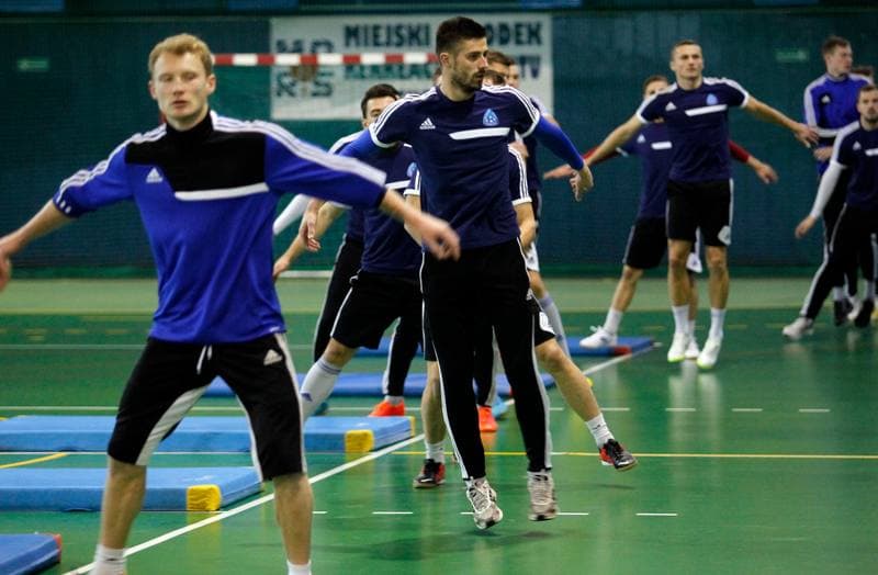 Football. Ruch Chorzow. Training. 05.01.2015