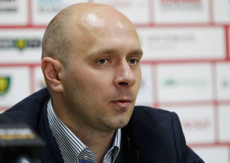 Football. GKS Katowice. Press Conference. 29.10.2014