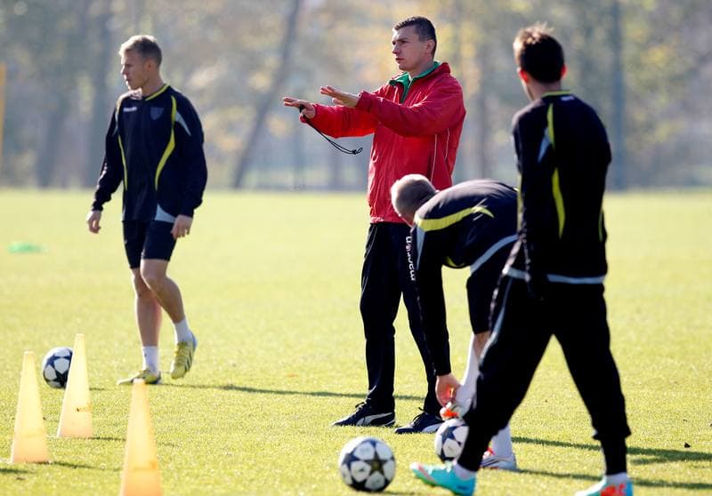 Football. GKS Katowice. Training. 23.08.2014