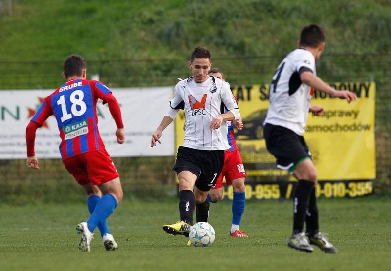 Football. III Liga Slasko Opolska. Szombierki Bytom - Polonia Bytom. 25.10.2014