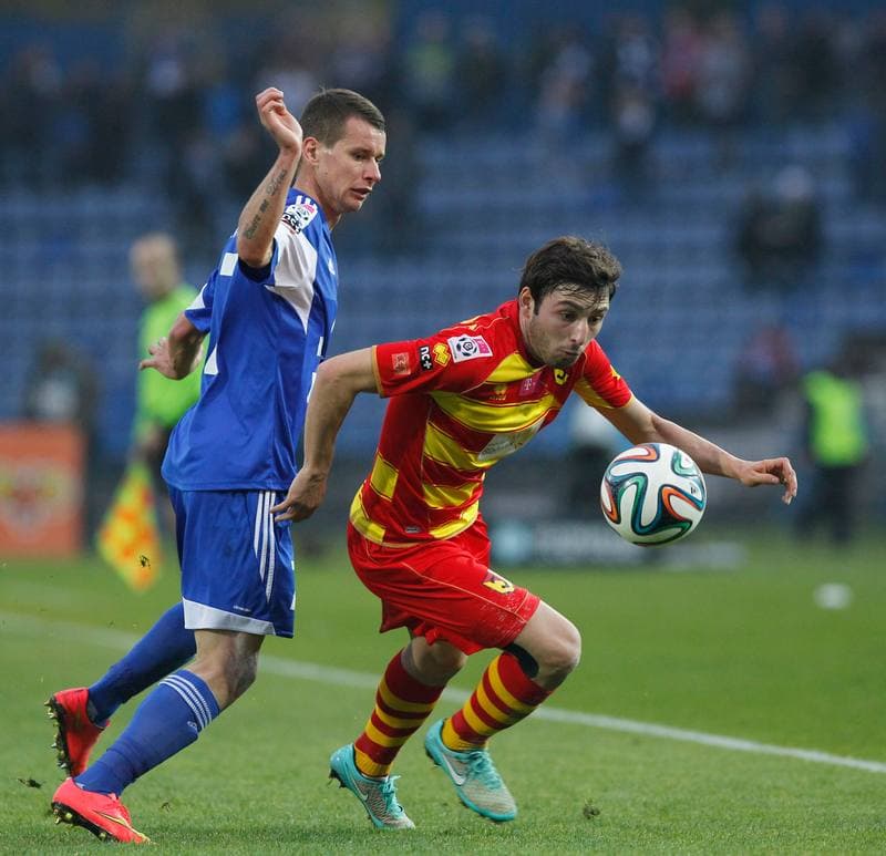 Football. T-Mobile Ekstraklasa. Ruch Chorzow - Jagiellonia Bialystok. 09.11.2014