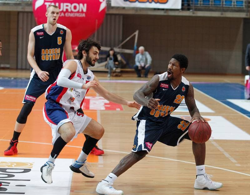 Basketball. Tauron Basket Liga. MKS Dabrowa Gornicza - Asseco Gdynia. 03.01.2015