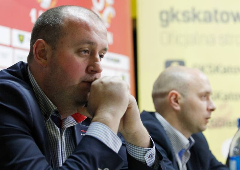 Football. GKS Katowice. Press Conference. 29.10.2014