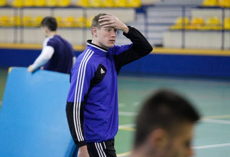 Football. Ruch Chorzow. Training. 05.01.2015
