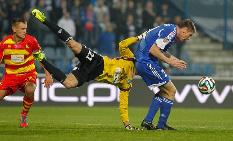 Football. T-Mobile Ekstraklasa. Ruch Chorzow - Jagiellonia Bialystok. 09.11.2014