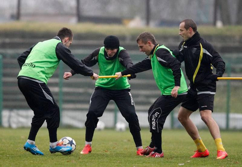 Football. GKS Katowice. Training. 23.08.2014