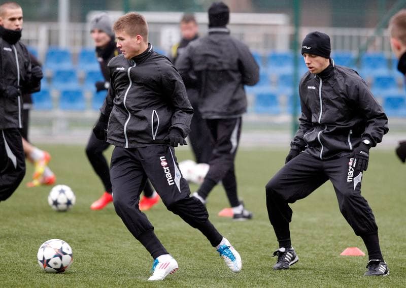 Football. GKS Katowice. Training. 25.01.2015
