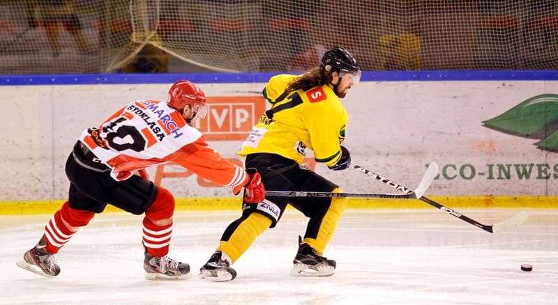 Ice Hockey. Polska Hokej Liga. HC GKS Katowice - Cracovia Krakow. 19.10.2014