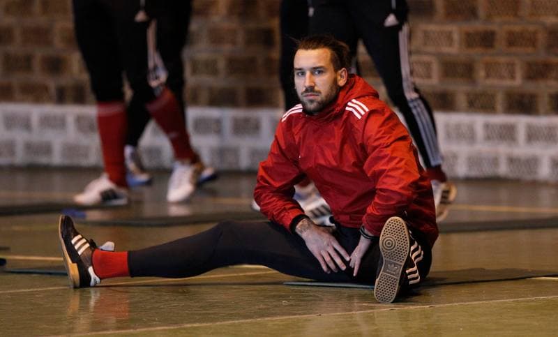 Football. Gornik Zabrze. Training. 07.01.2015