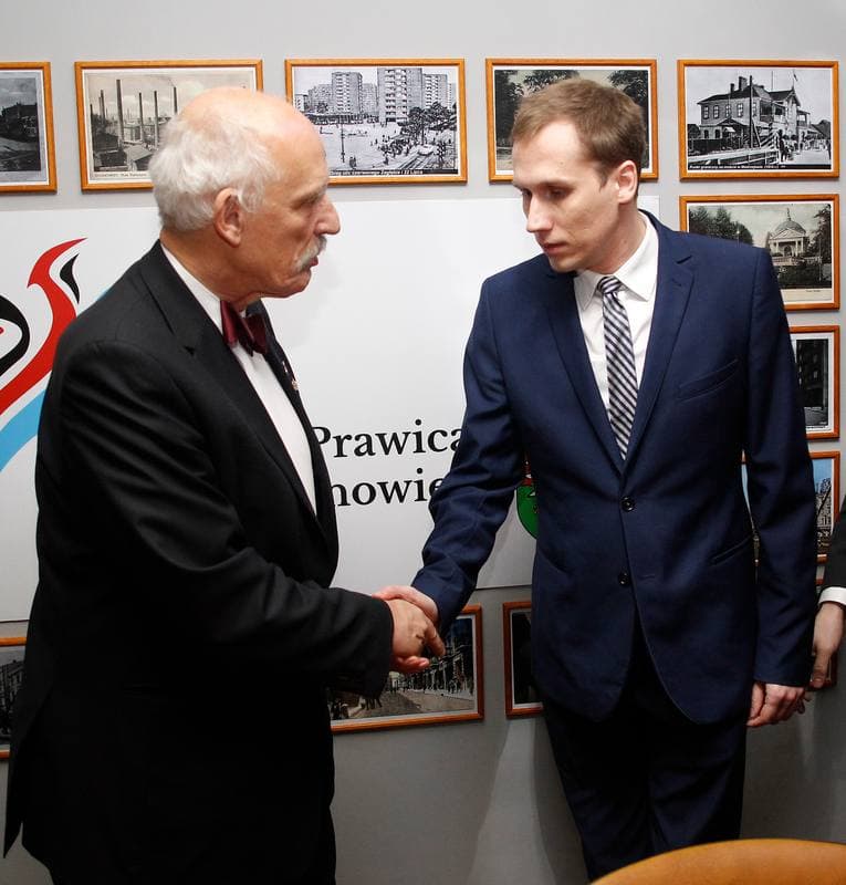 Przemyslaw Wipler. Kongres Nowej Prawicy. Press Conference. 08.01.2015