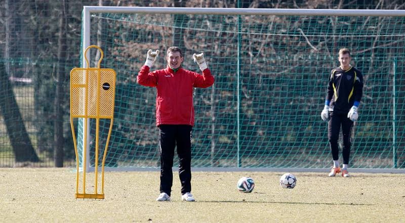 Football. GKS Katowice. Training. 25.01.2015