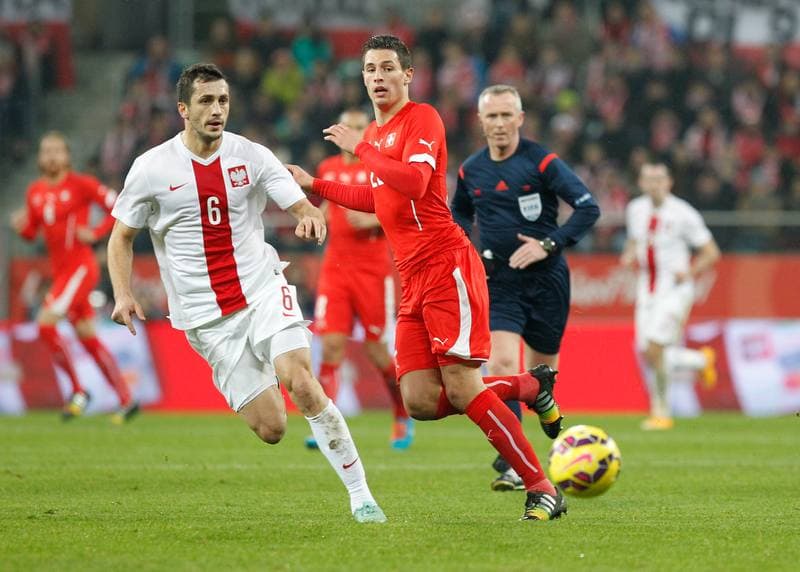 Football. International Friendly. Poland - Switzerland. 18.11.2014