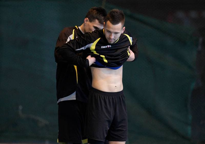 Football. GKS Katowice. Training. 25.01.2015